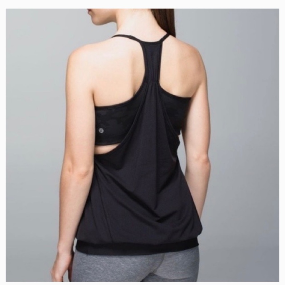 Lululemon | No Limits Black Tank Sports Bra Top